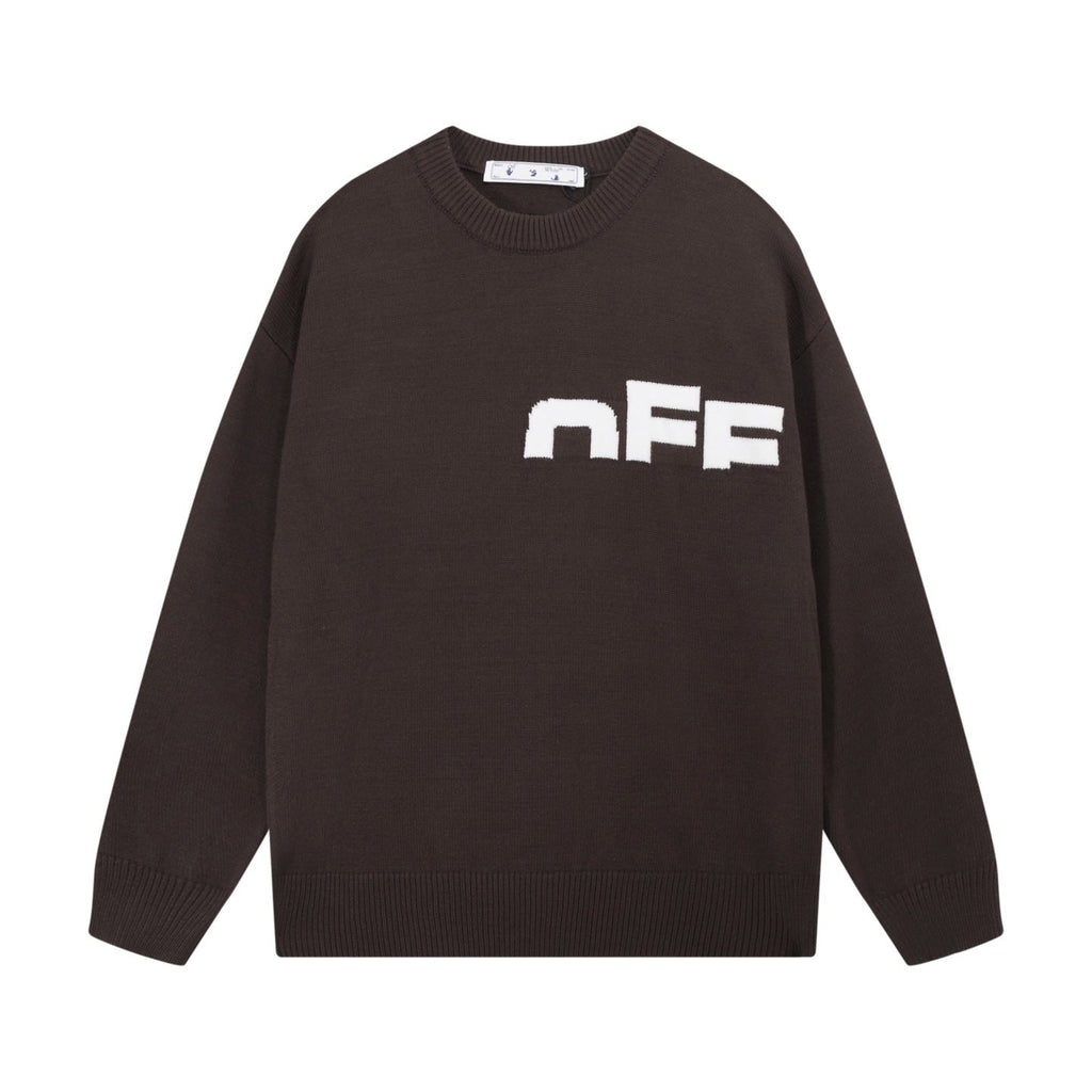 OFF-Whlte Intarsia Knit Sweater#6