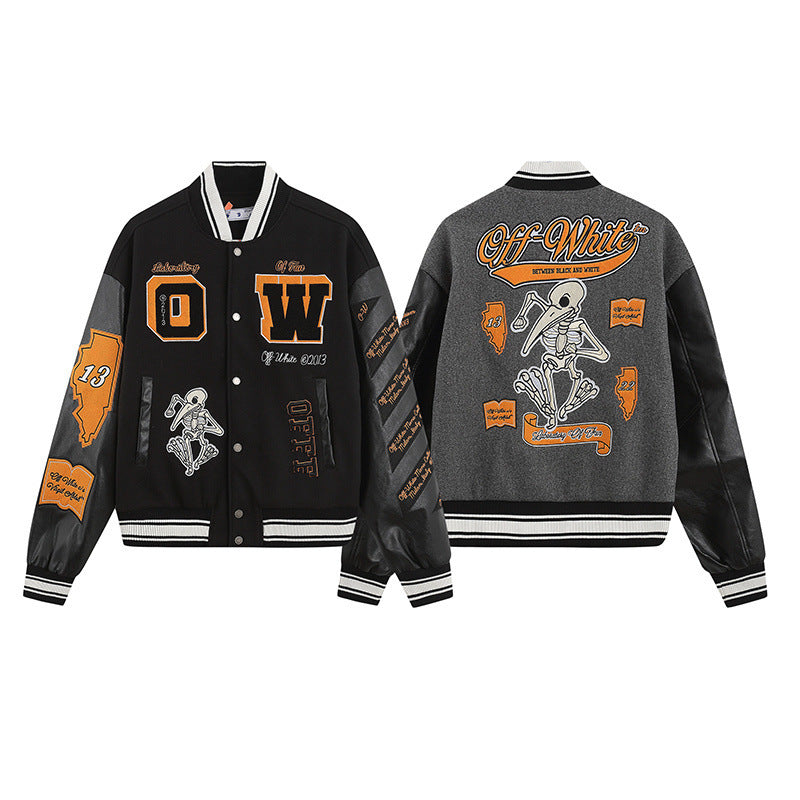 Embroidered Varsity Jacket