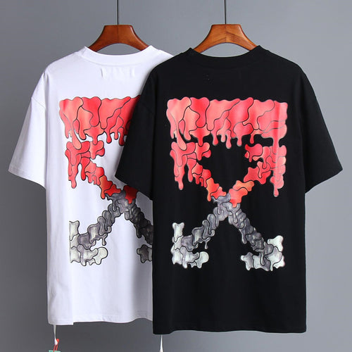OFF-Whlte Arrow Logo Cotton T-shirt