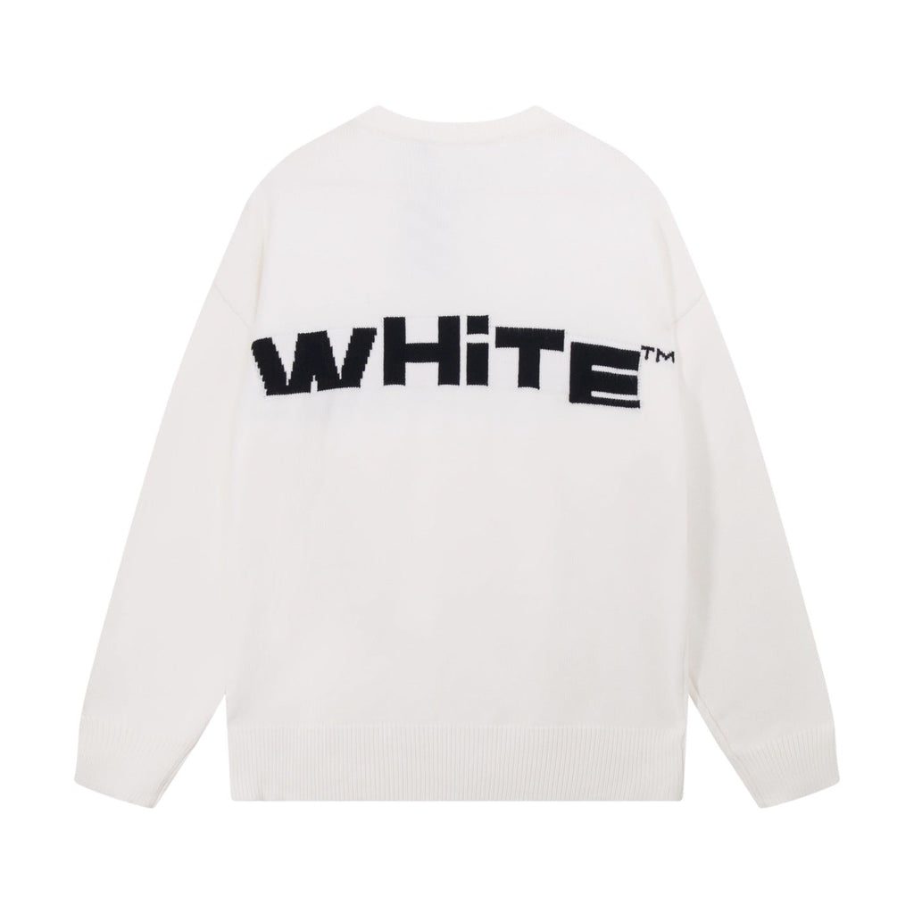 OFF-Whlte Intarsia Knit Sweater#6