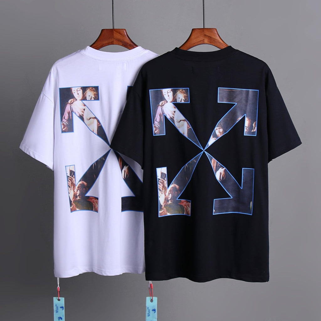 OFF-Whlte Arrow logo print T-shirt#90