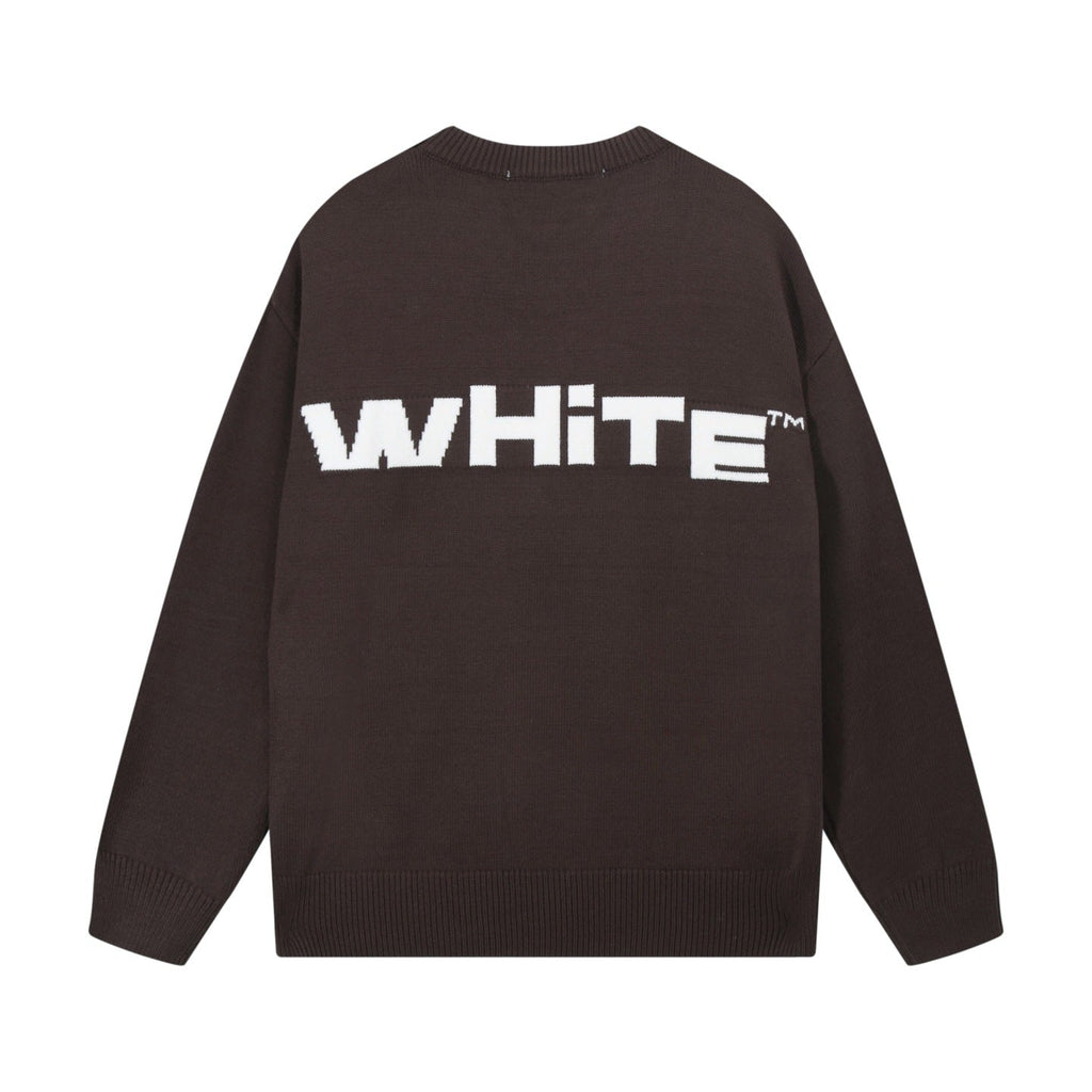OFF-Whlte Intarsia Knit Sweater#6