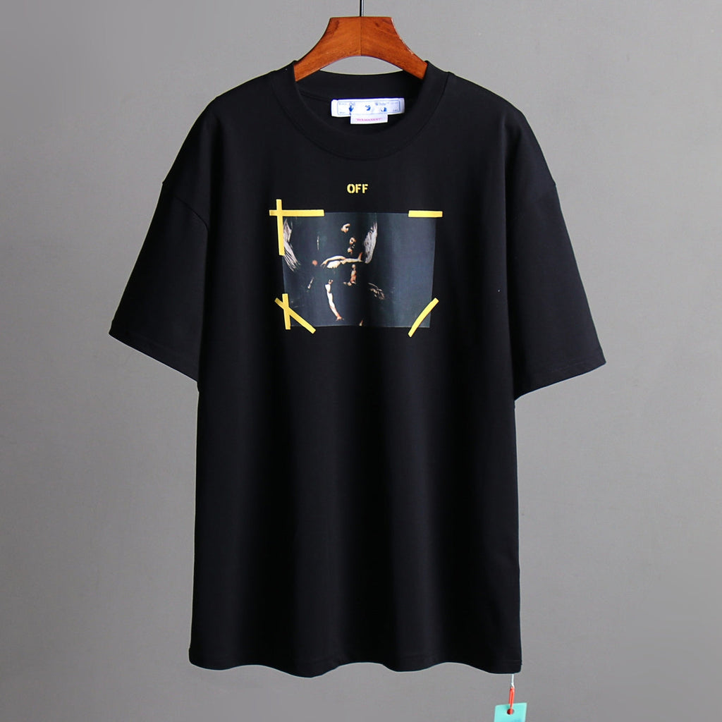 OFF-Whlte Arrow Logo Cotton T-shirt