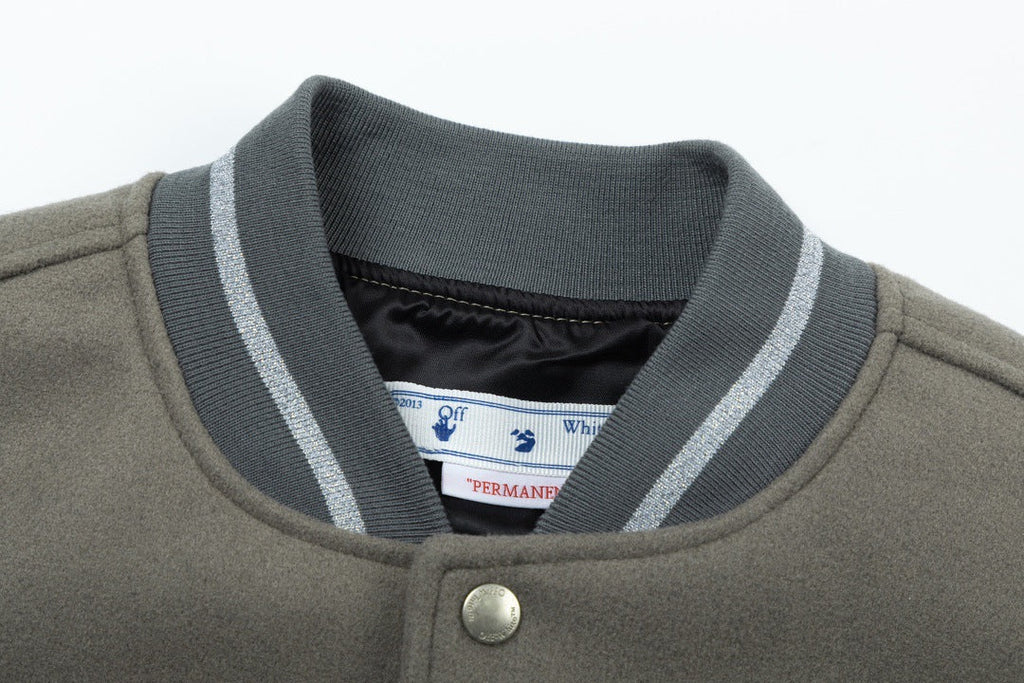 Embroidered Varsity Jacket Light Luxury Station
