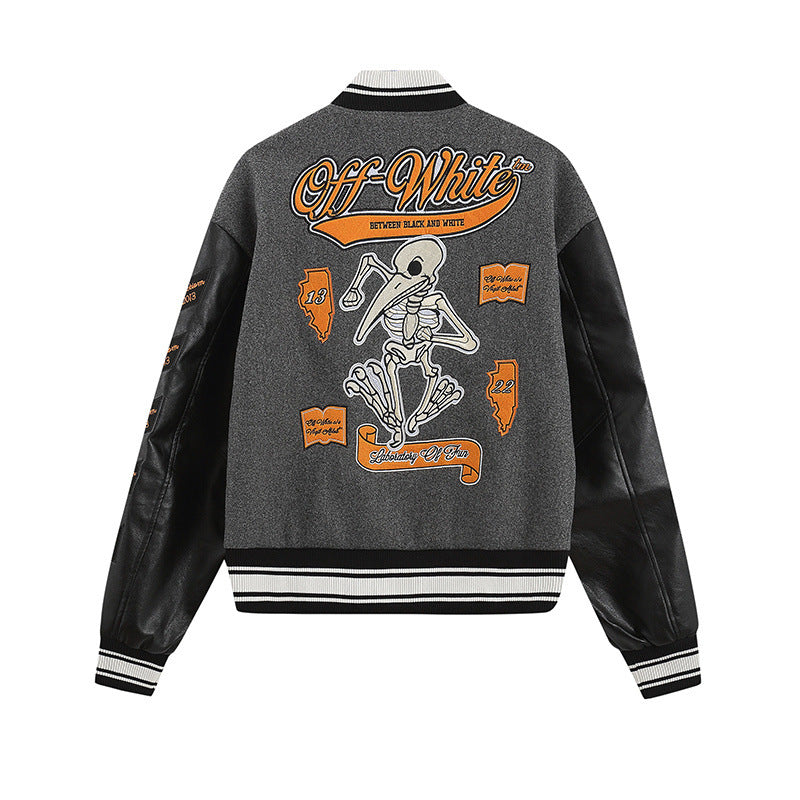 Embroidered Varsity Jacket
