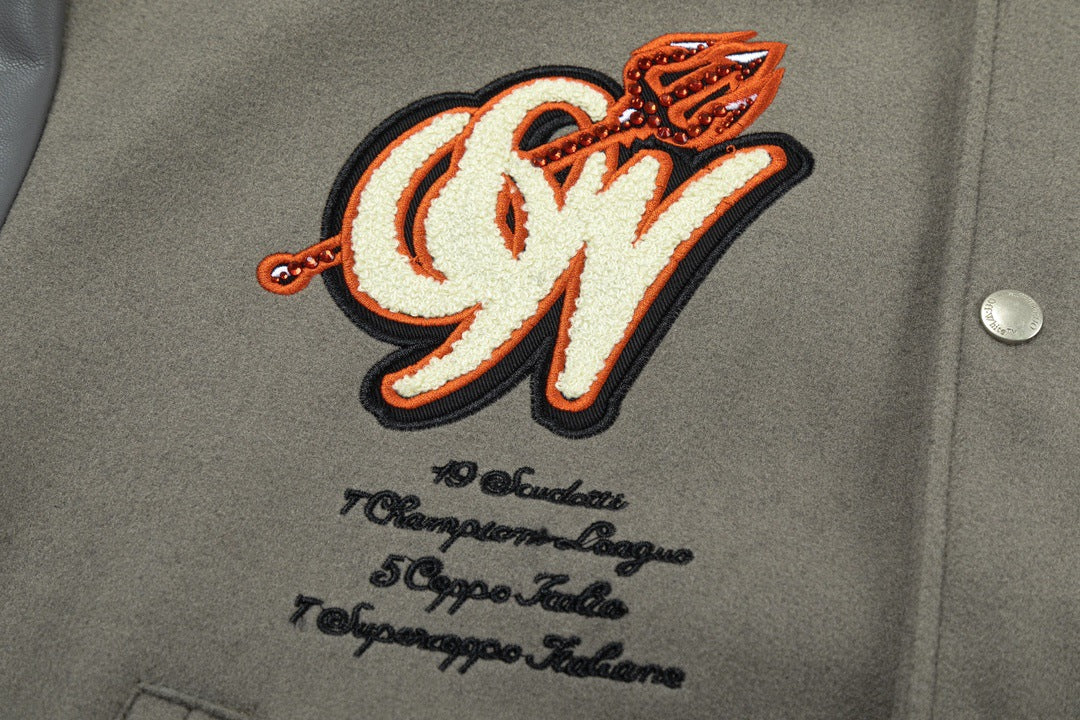 Embroidered Varsity Jacket