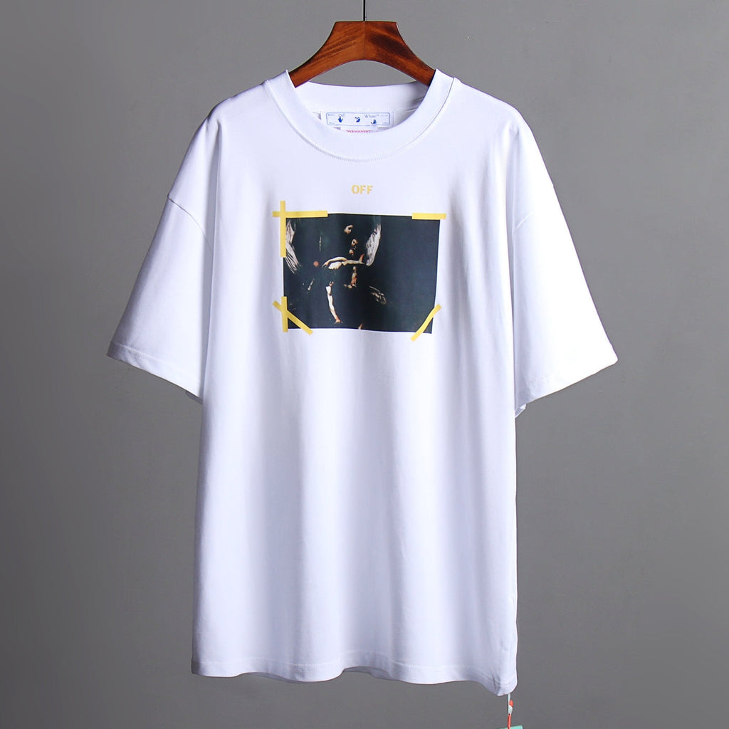 OFF-Whlte Arrow Logo Cotton T-shirt