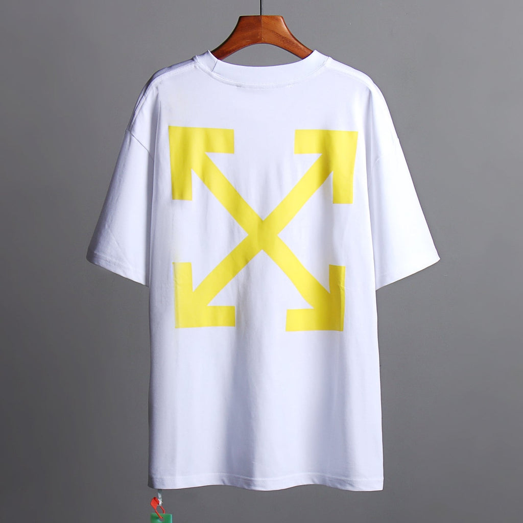 OFF-Whlte Arrow Logo Cotton T-shirt
