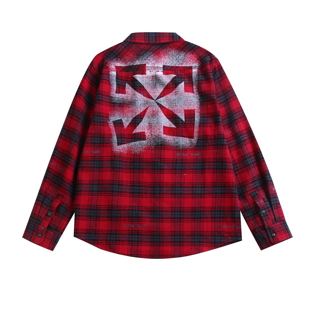 OFF-Whlte plaid shirt