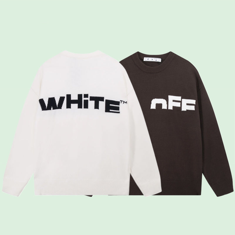 OFF-Whlte Intarsia Knit Sweater#6