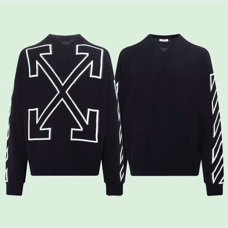 OFF-Whlte Intarsia Knit Sweater#11