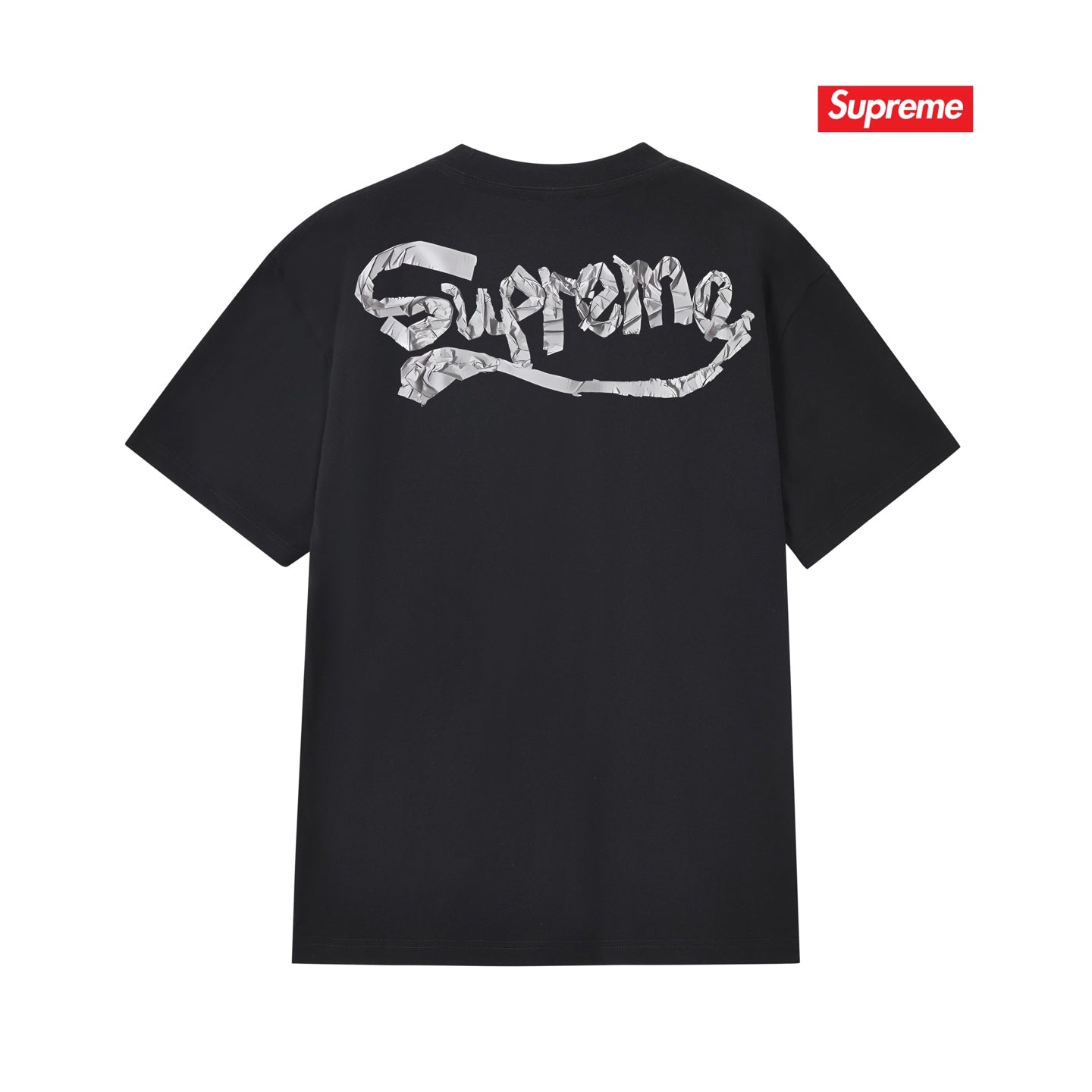 Back Logo Print Unisex Crew Neck T-Shirt