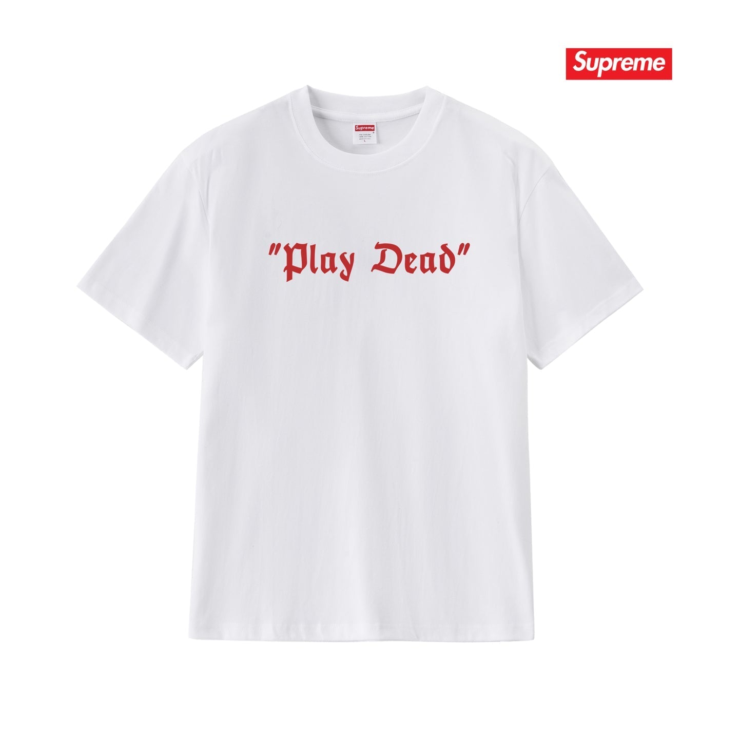 Letter Print Unisex Cotton T-Shirt