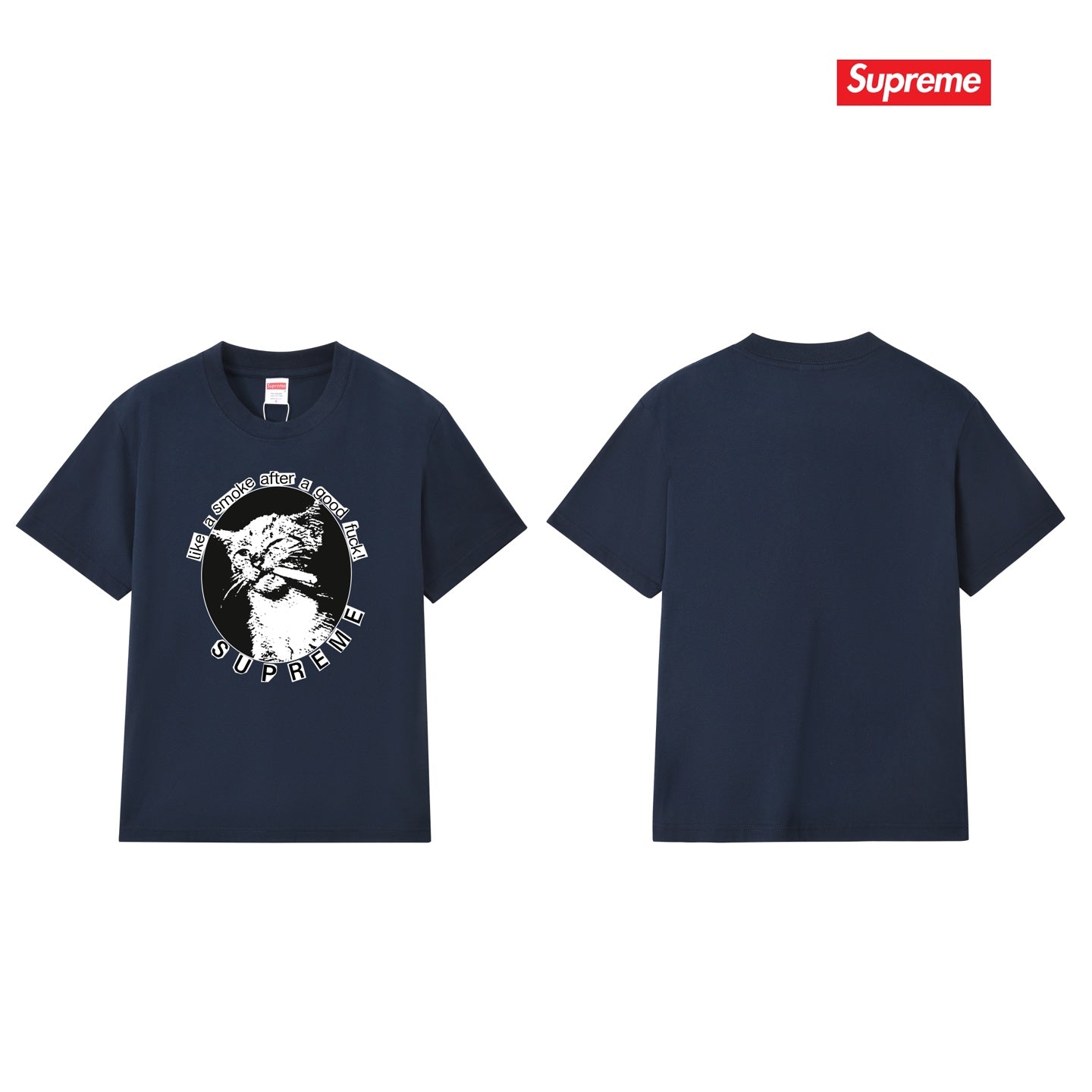 Cat Graphic Print Unisex T-Shirt