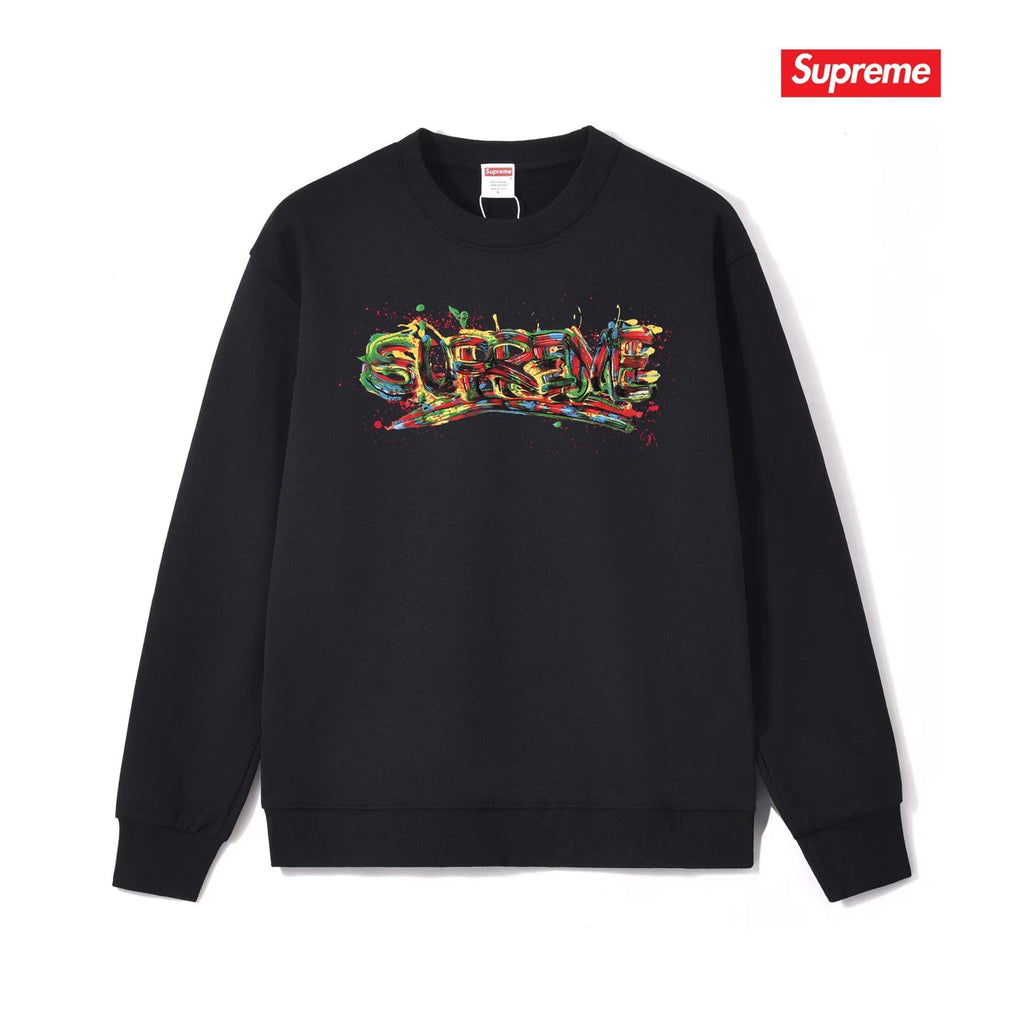 Spray Paint Graffiti Crewneck Sweatshirt