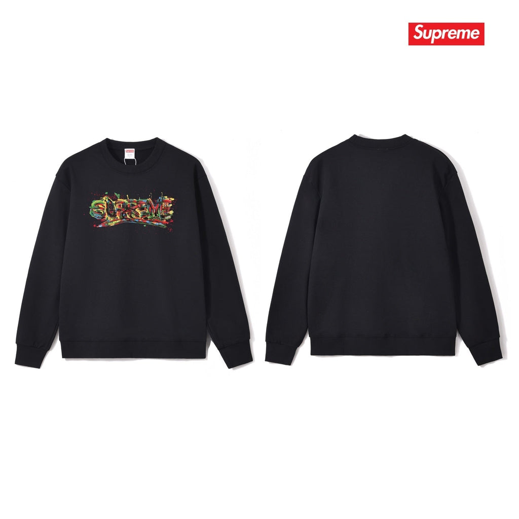 Spray Paint Graffiti Crewneck Sweatshirt