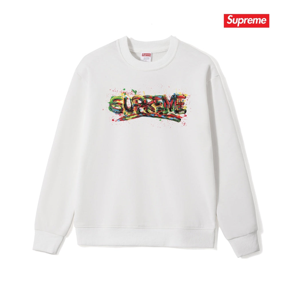 Spray Paint Graffiti Crewneck Sweatshirt