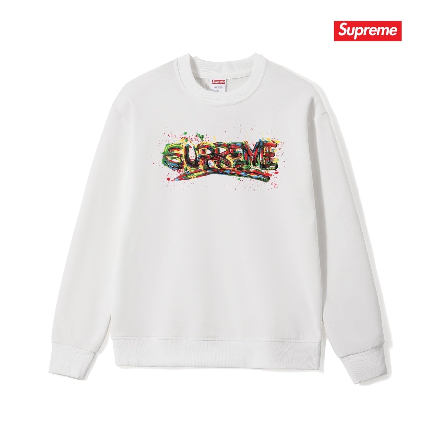 Spray Paint Graffiti Crewneck Sweatshirt
