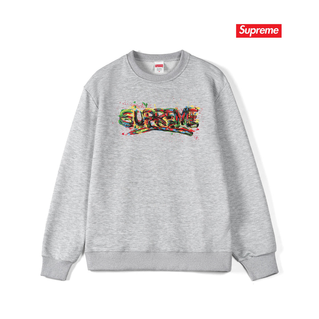 Spray Paint Graffiti Crewneck Sweatshirt