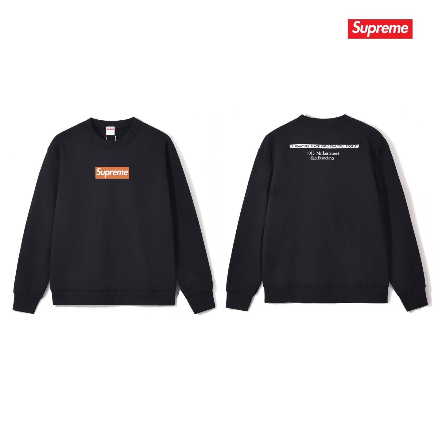 Classic Print Crew Neck Sweatshirt