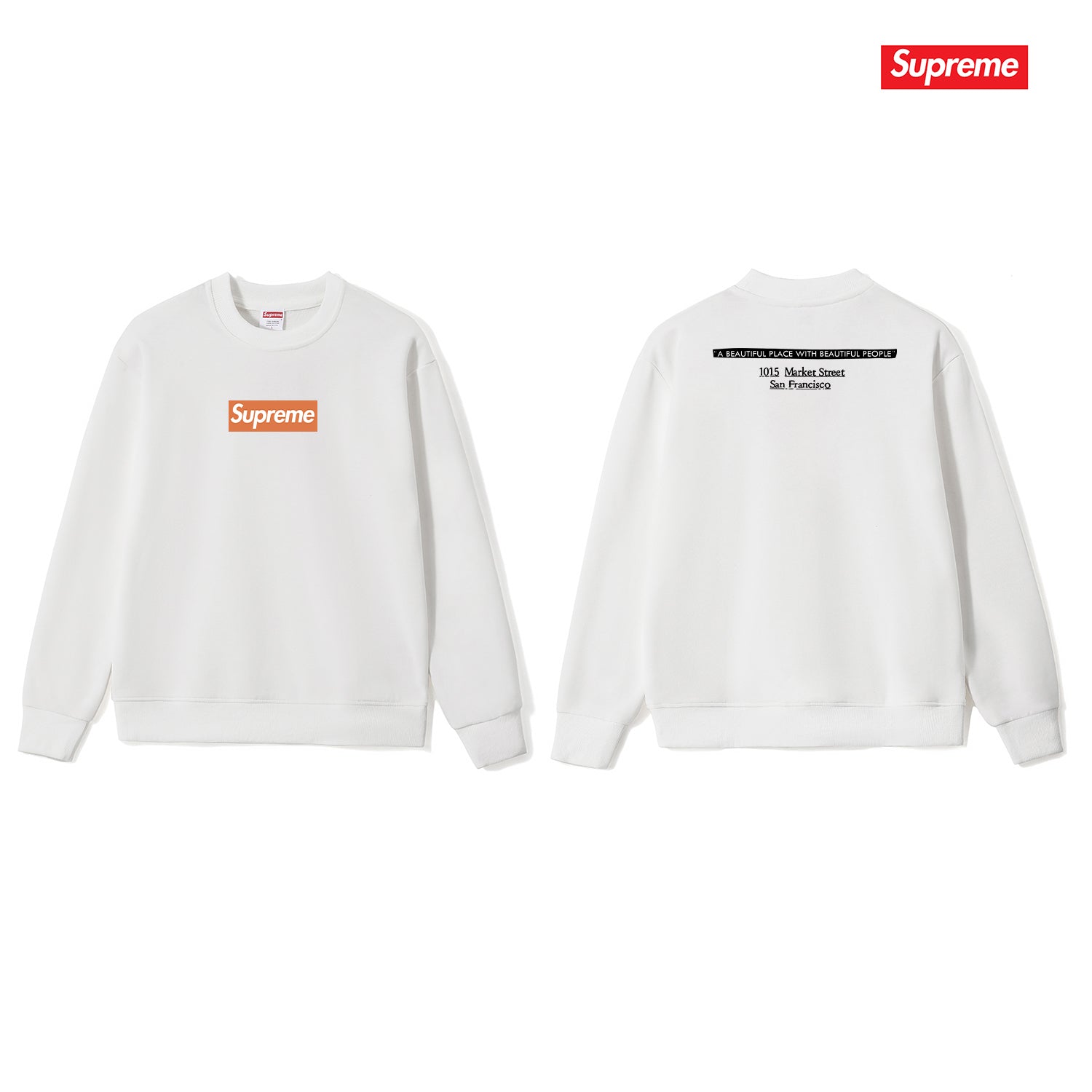 Classic Print Crew Neck Sweatshirt