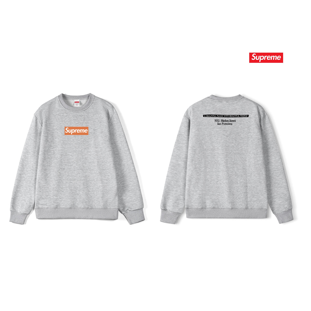 Classic Print Crew Neck Sweatshirt