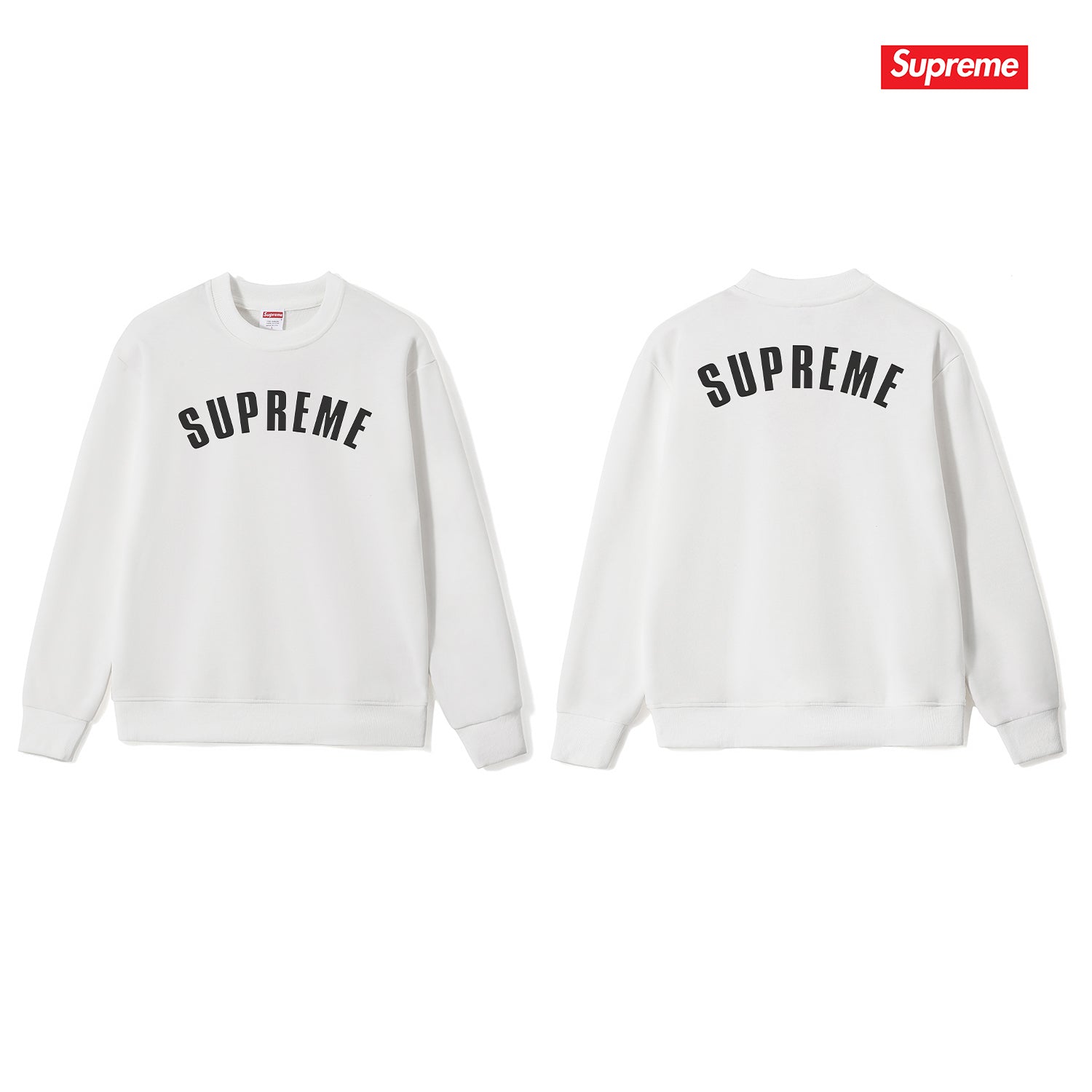 Cracked Logo Crew Neck Sweatshirt