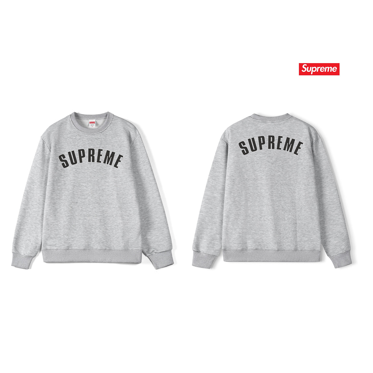 Cracked Logo Crew Neck Sweatshirt
