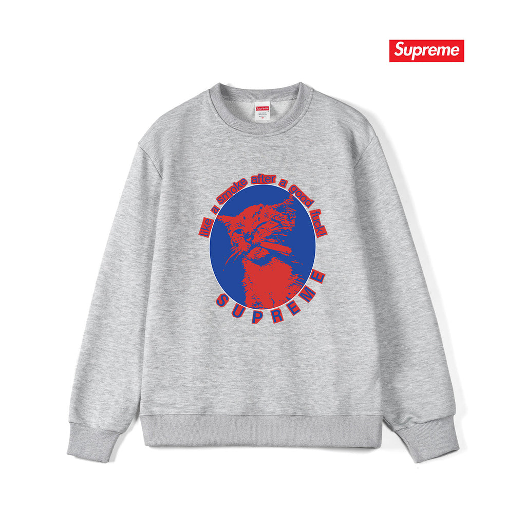 Kitten Graphic Crew Neck Sweatshirt