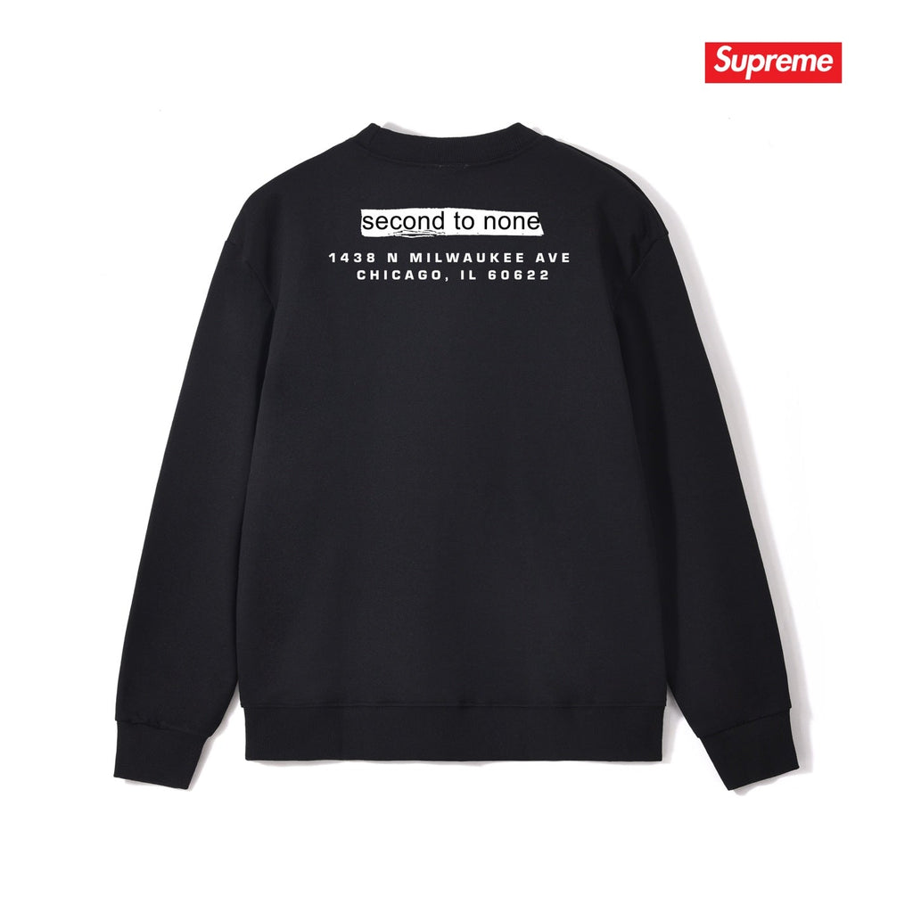 Solid Color Crew Neck Sweatshirt