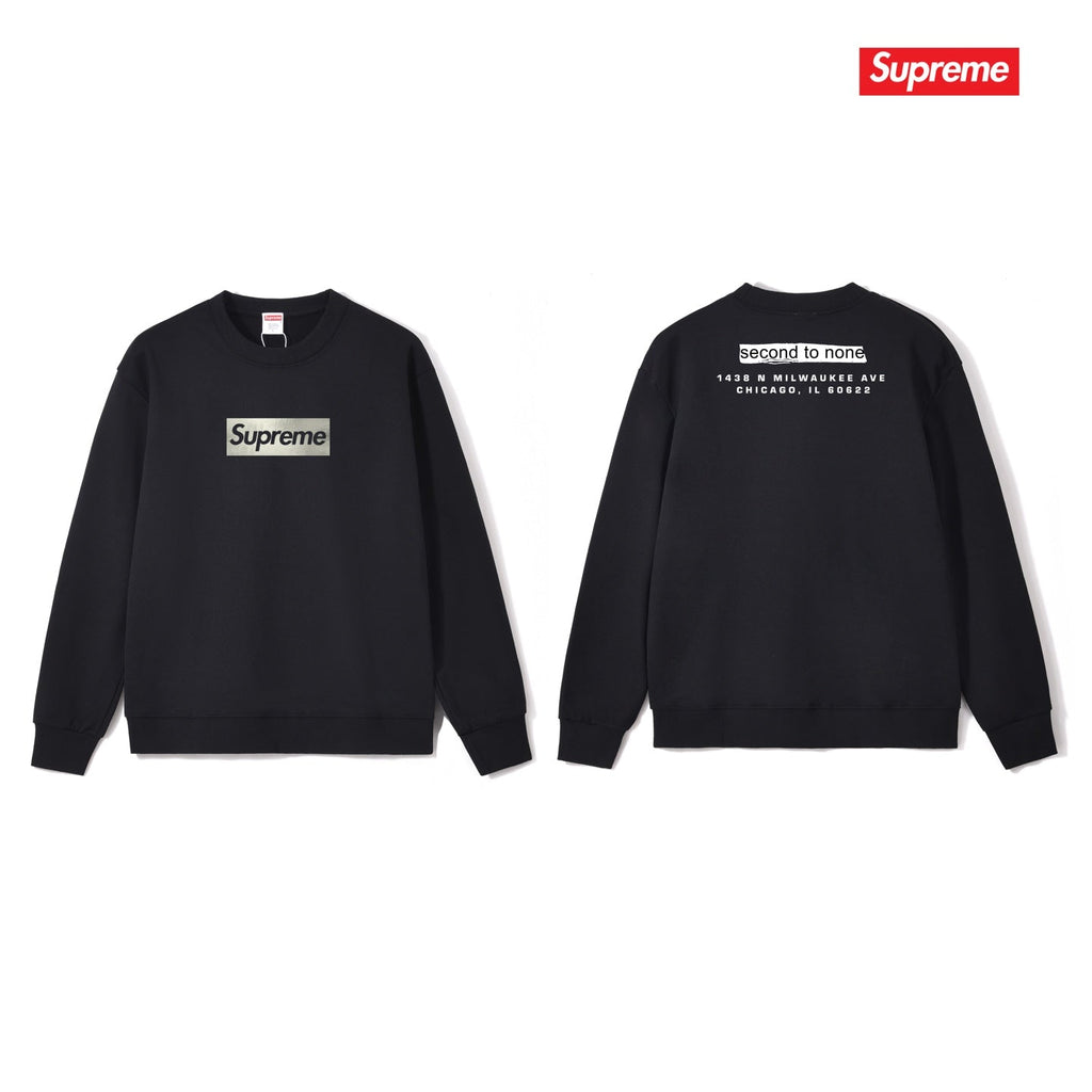Solid Color Crew Neck Sweatshirt