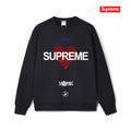 Heart Print Crew Neck Sweatshirt
