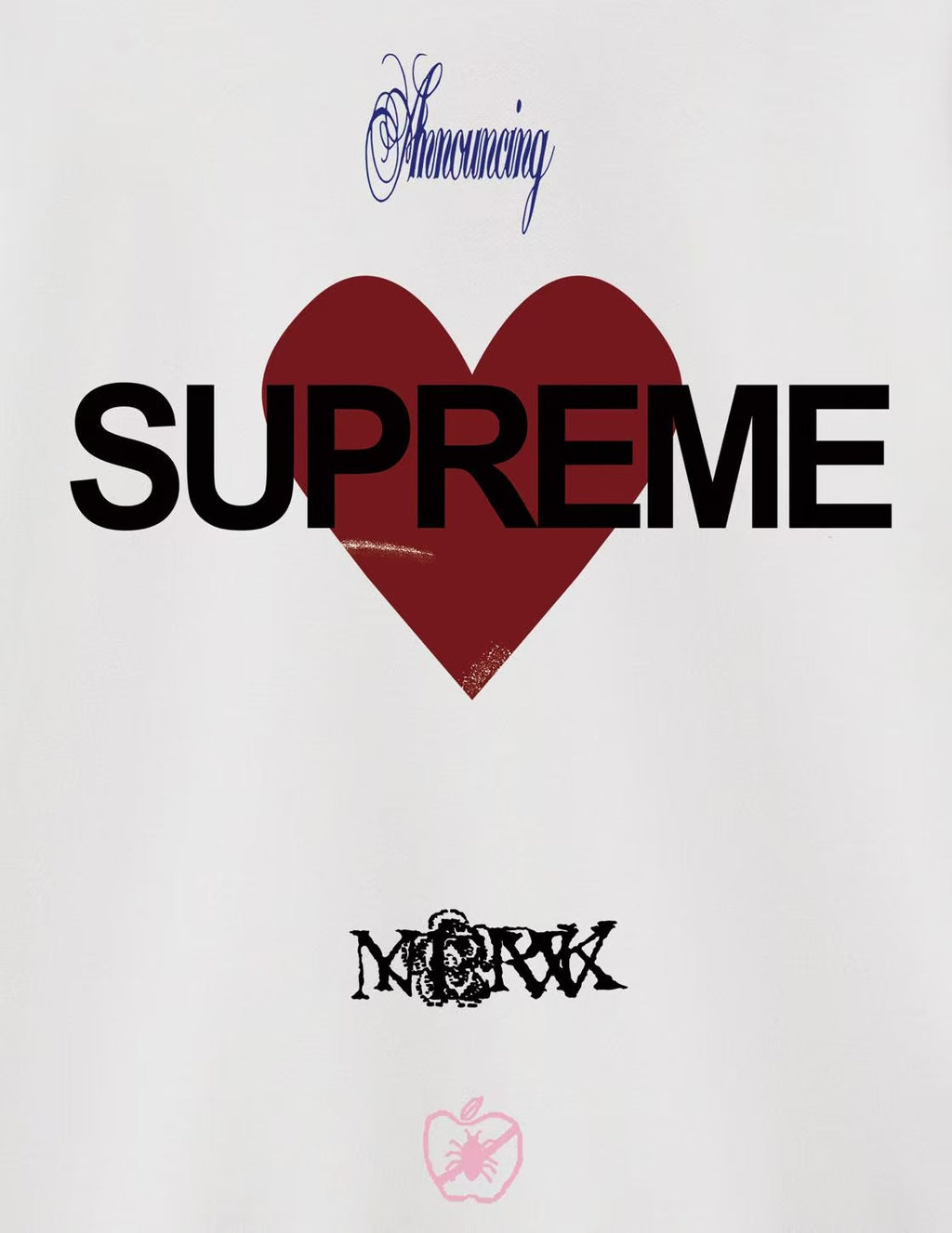Heart Print Crew Neck Sweatshirt