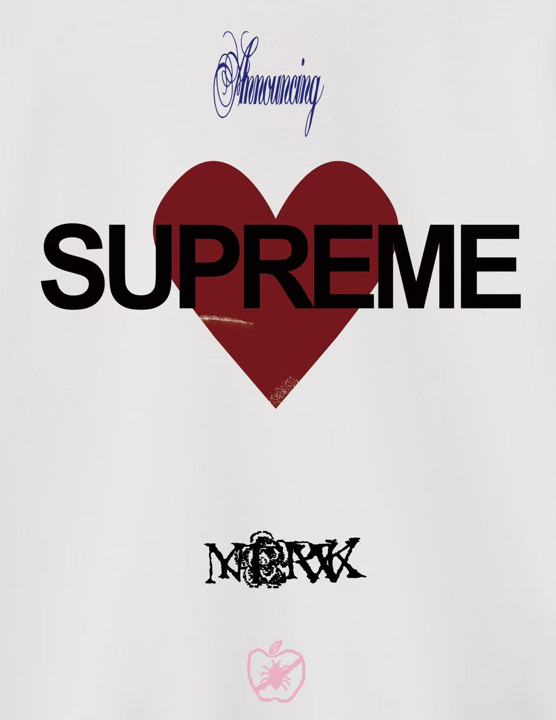 Heart Print Crew Neck Sweatshirt