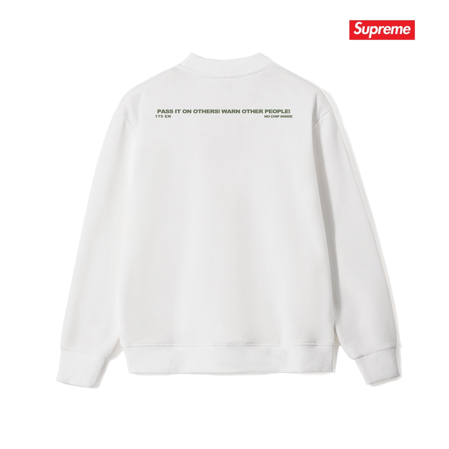 Warning Logo Crew Neck Sweatshirt