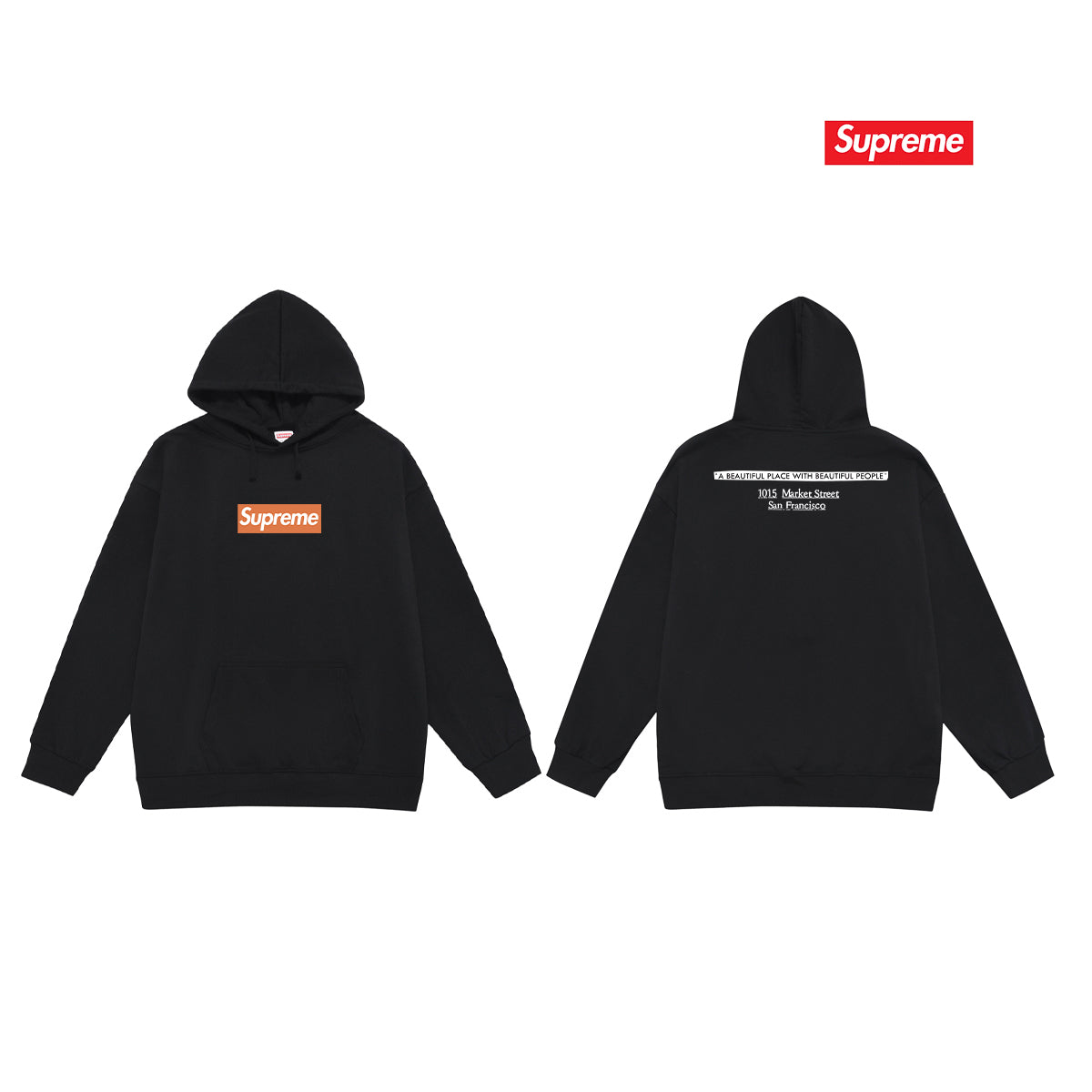 Oversized Logo Print Hoodie