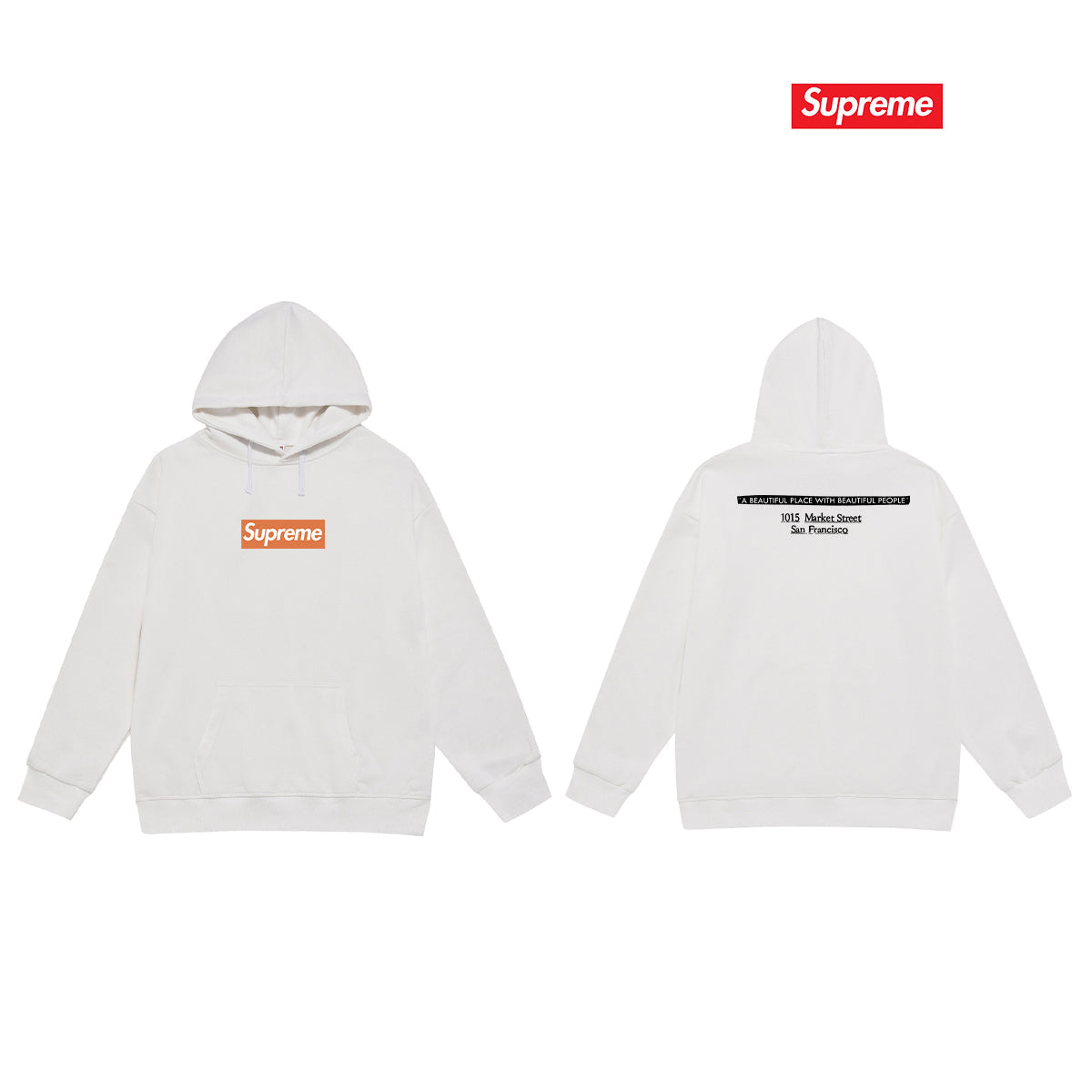 Oversized Logo Print Hoodie
