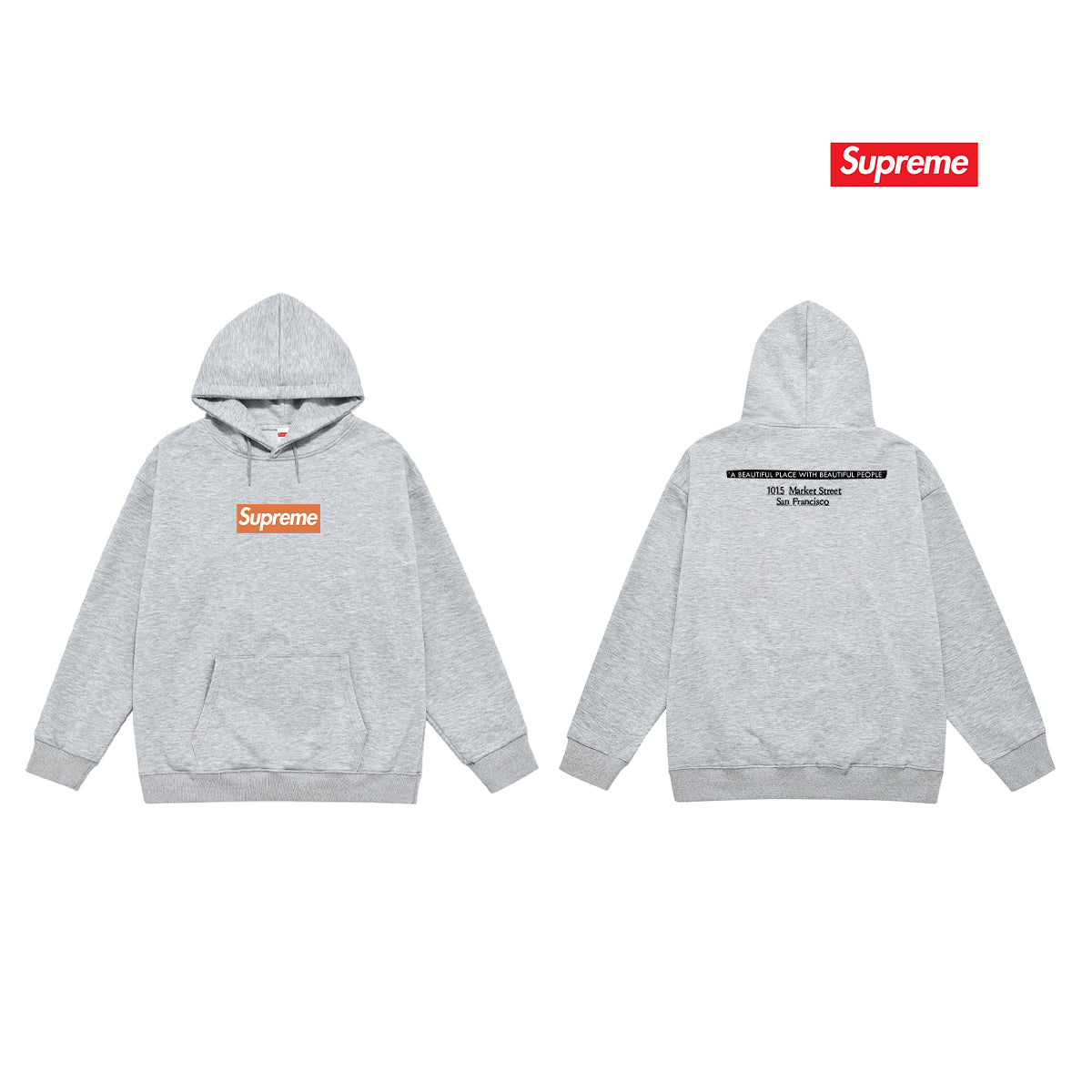 Oversized Logo Print Hoodie