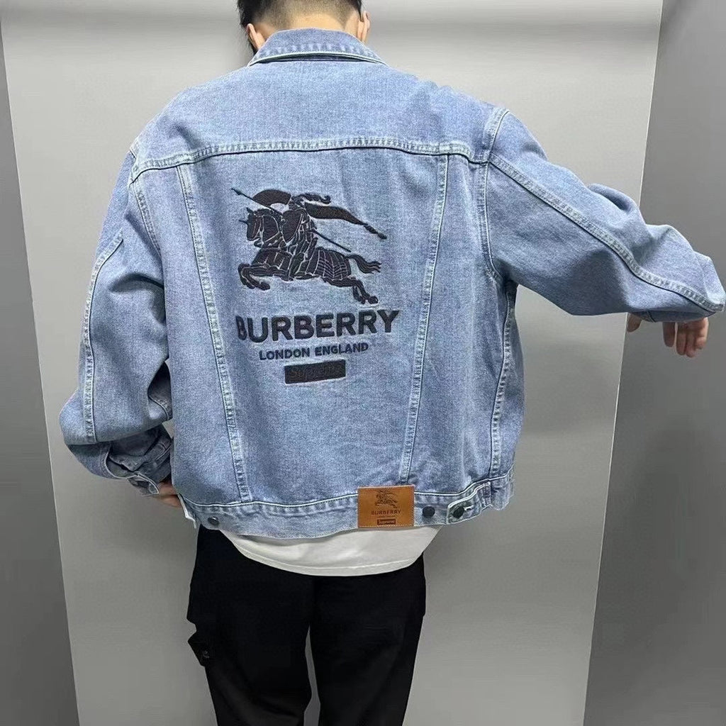 Burberry x Supreme Equestrian Logo Denim Jacket
