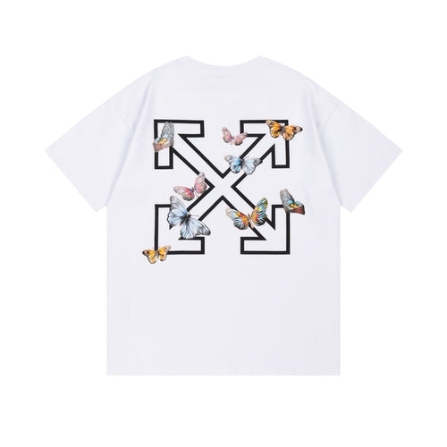 New Butterfly-Print T-Shirt Light Luxury Station