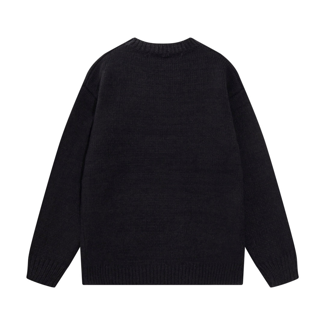 Oversized Letter Print Crewneck Sweatshirt