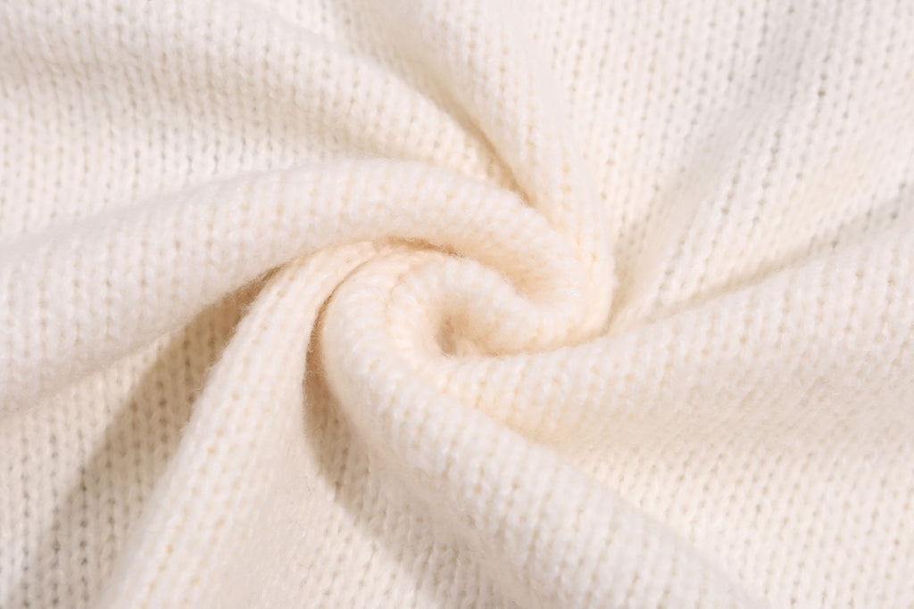 Cat Jacquard Wool Sweater – Apricot