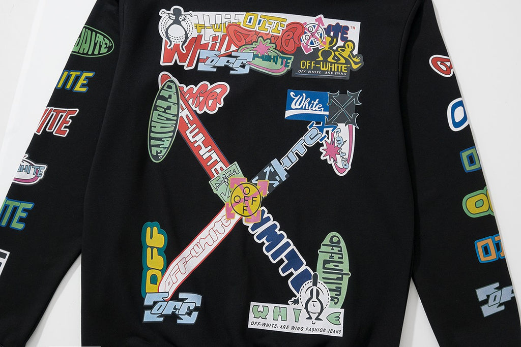 Digital Print Cotton Pullover Hoodie