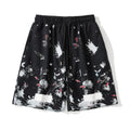 Graphic Print Cotton Shorts