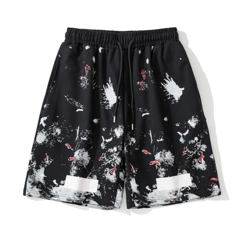 Graphic Print Cotton Shorts