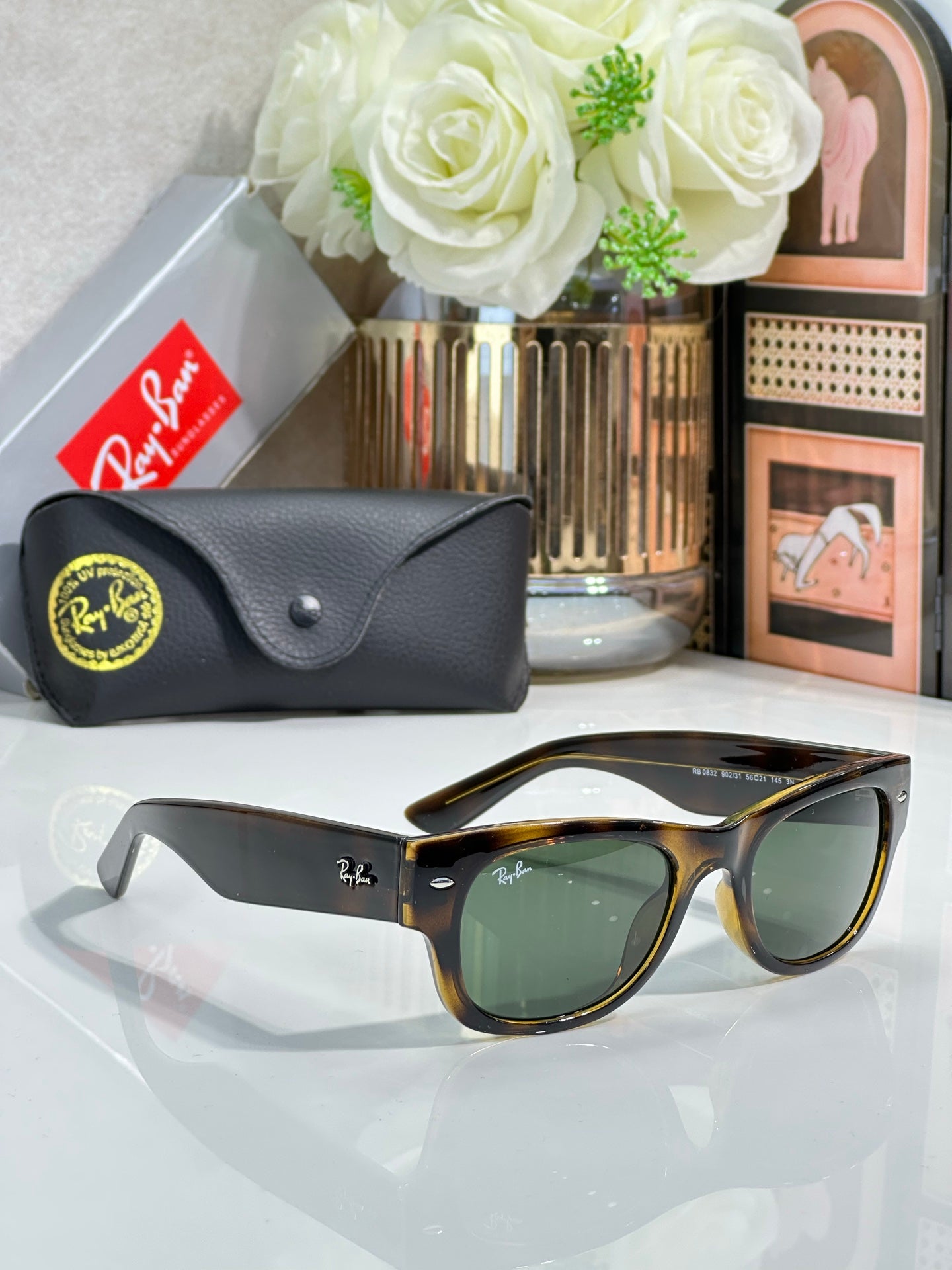 Ray-Ban RB0832 Sunglasses | Classic Square Frame | Unisex
