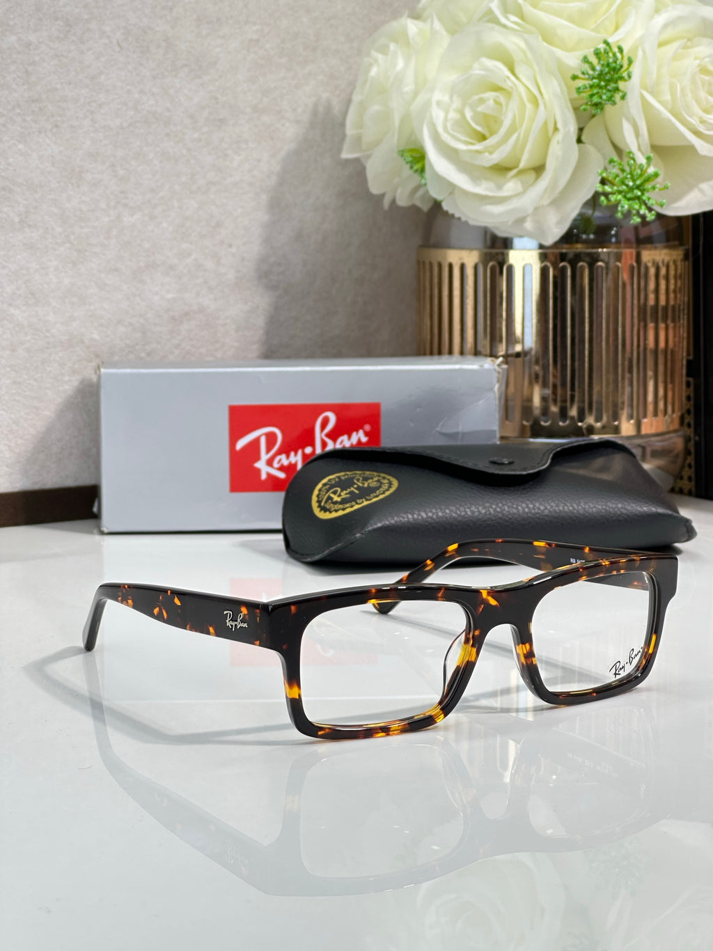 Ray-Ban RB5435 Rectangular Optical Eyeglasses Frame | Lightweight Acetate | Unisex
