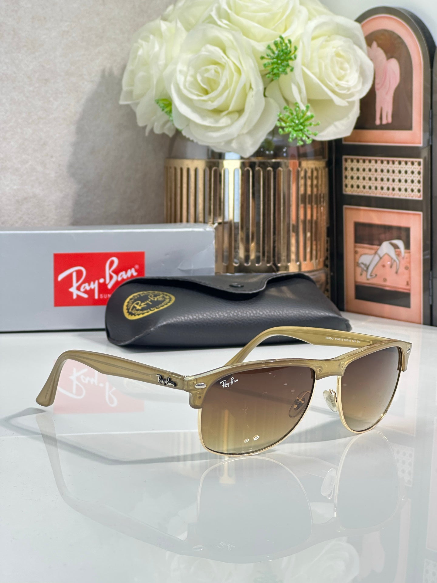 Ray-Ban RB4342 Square Sunglasses | Acetate Frame | UV400 | Unisex