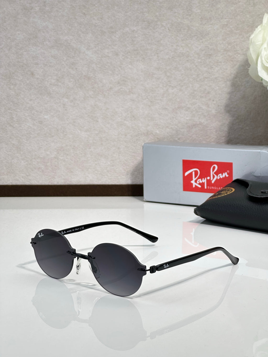 Ray-Ban RB8060 Rectangle Sunglasses | Carbon Fiber Frame | UV400 | Unisex