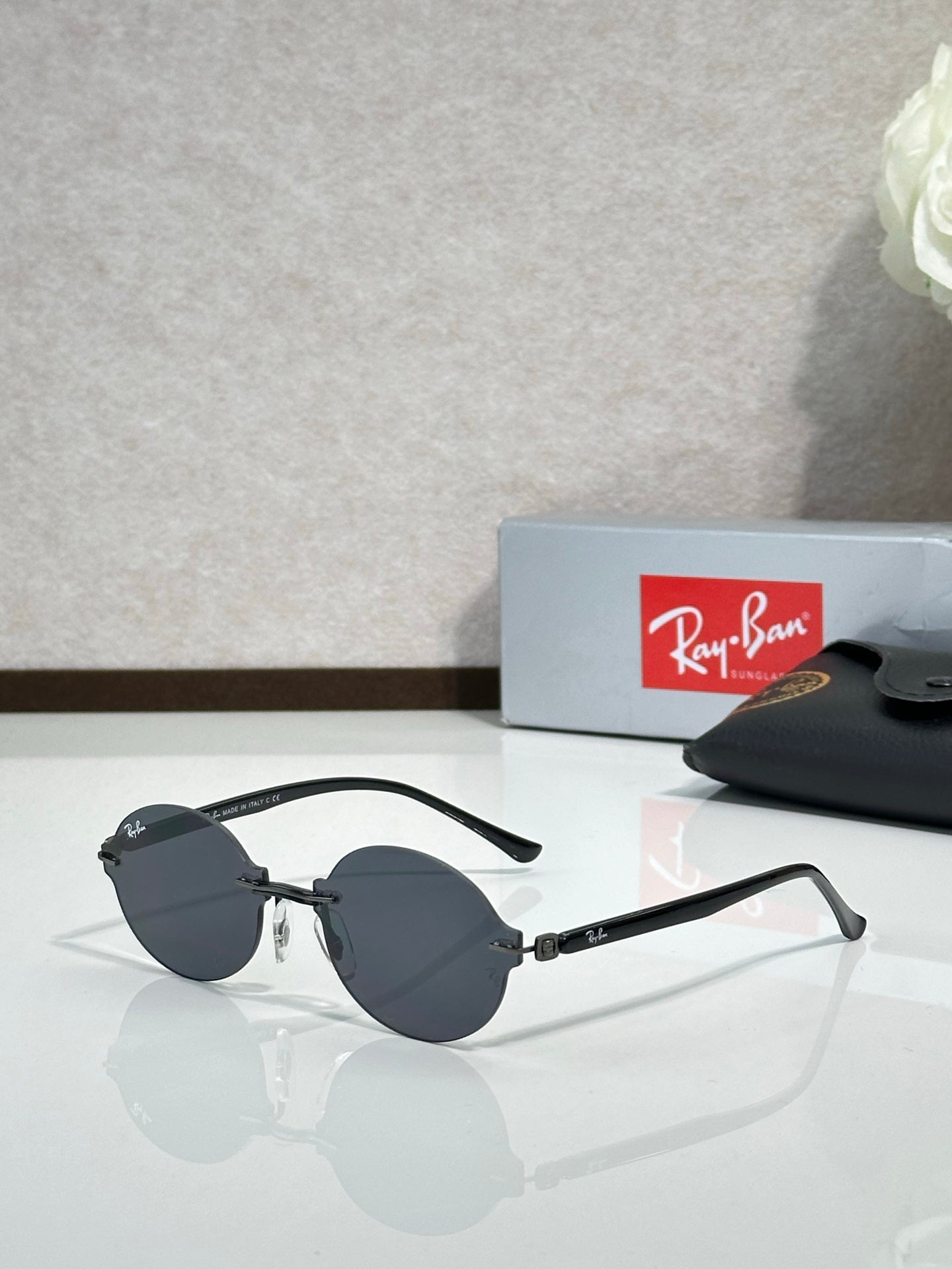 Ray-Ban RB8060 Rectangle Sunglasses | Carbon Fiber Frame | UV400 | Unisex